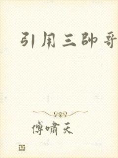 引用三帅哥