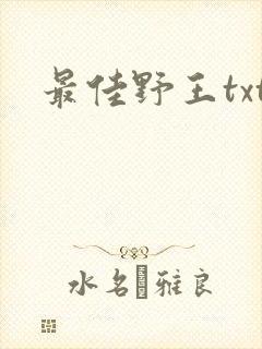 最佳野王txt