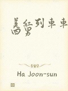 美红列车车厢被四男