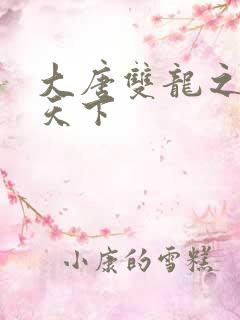 大唐双龙之无敌天下