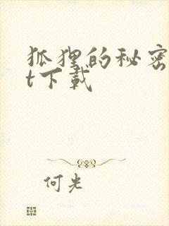 狐狸的秘密txt下载