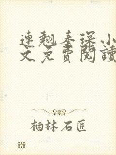 连翘秦琛小说全文免费阅读