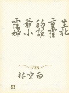 霍爷的重生小媳妇小说霍北江