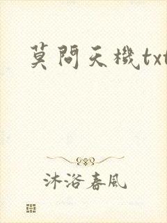 莫问天机txt
