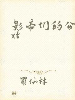 影帝们的公寓txt