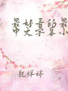 最好看的最新的中文字幕小说