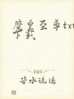 魔皇至尊txt下载