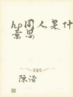 hp同人是什么意思