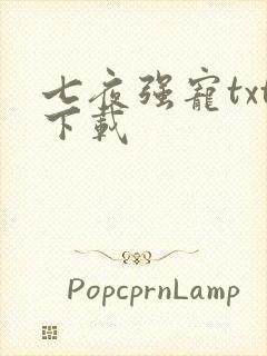 七夜强宠txt下载