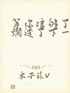 等你浪够了b也烂透了下一句