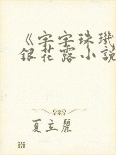 《字字珠玑》金银花露小说