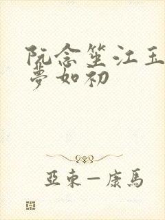 阮念笙江玉楼回梦如初