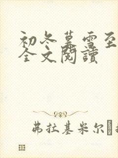 初冬暮雪至白头全文阅读