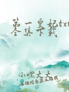 第一皇妃txt全集下载