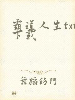 霸道人生txt下载
