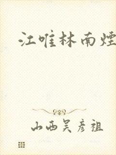 江唯林南烟