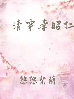 清穿孝昭仁皇后