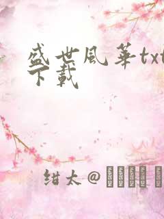 盛世风华txt下载