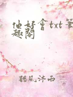 他好会txt笔趣阁