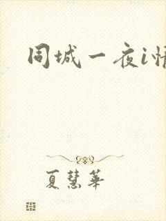 同城一夜i情