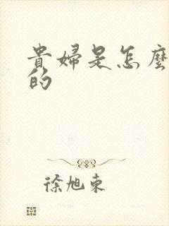 贵妇是怎么炼成的