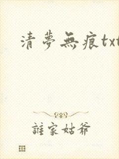清梦无痕txt