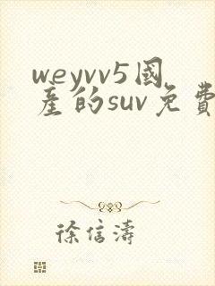weyvv5国产的suv免费