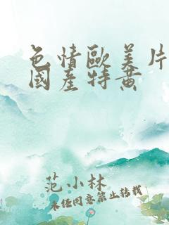 色情欧美片午夜国产特黄