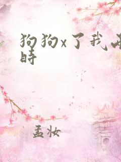 狗狗x了我两小时