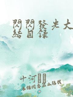 闪闪发光大团圆结目录