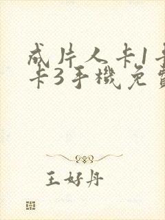 成片人卡1卡2卡3手机免费看