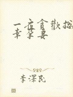 一夜贪欢总裁的幸孕妻