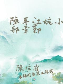 阵平江婉小说全部章节