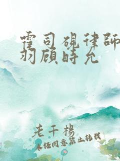 霍司砚律师温知羽顾时允