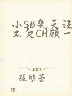 小SB几天没做又欠CH顾一成