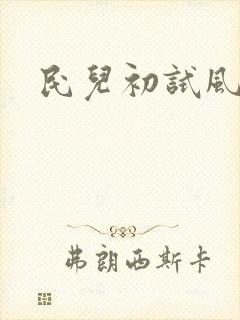民儿初试风雨录