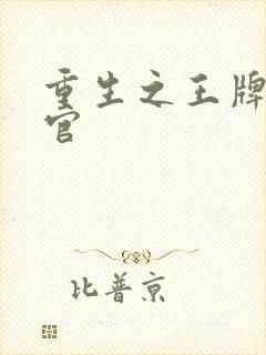 重生之王牌检察官