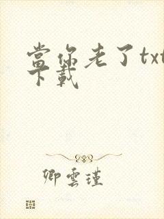 当你老了txt下载