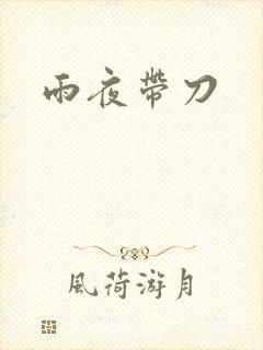 雨夜带刀
