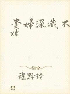 贵妇深藏不露txt