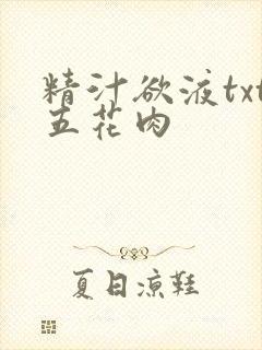 精汁欲液txt五花肉