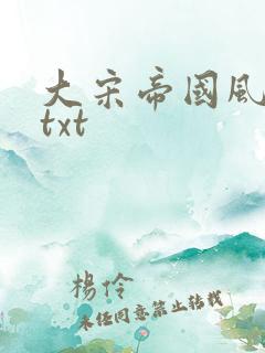 大宋帝国风云录txt
