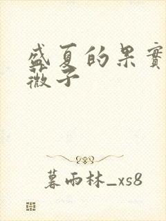 盛夏的果实 小薇子