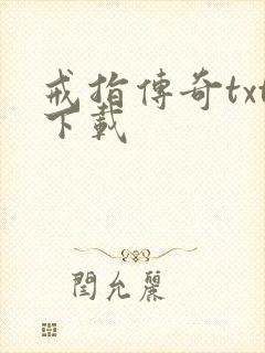 戒指传奇txt下载