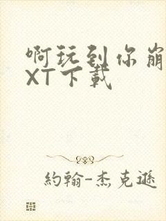 啊玩到你崩溃TXT下载