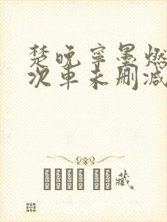 楚晚宁墨燃第一次车未删减