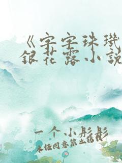 《字字珠玑》金银花露小说