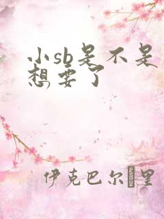 小sb是不是又想要了