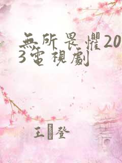 无所畏惧2023电视剧