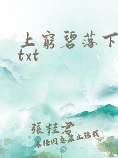 上穷碧落下黄泉txt